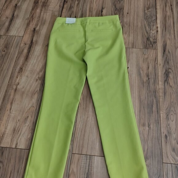 Rachel Zoe Women's Lemon Green Dress Pants Size 6 - Picture 8 of 9